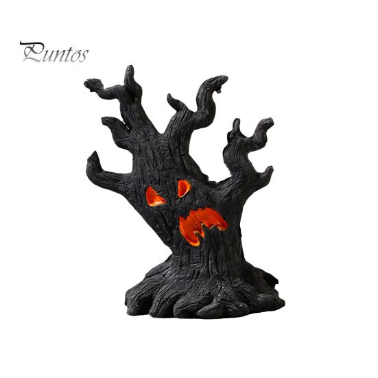1/4 ks Halloweenská figurka Strašidelného stromu Duch Pařez Pařez Socha Socha Vnitřní Venkovní Zahrada Dekorace Stolní Dekorace Ornament