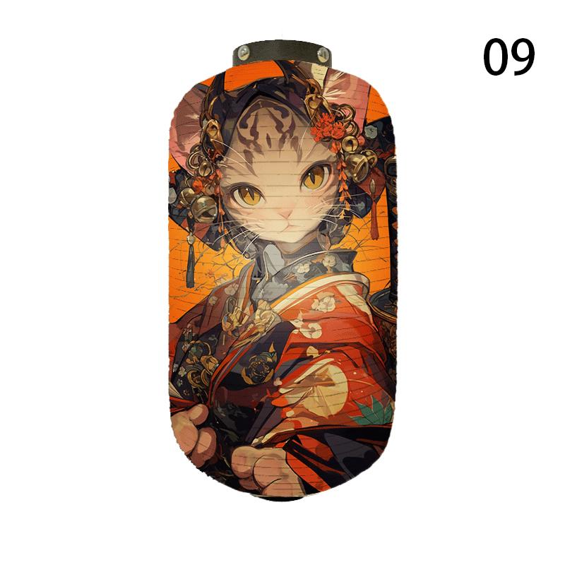 NEW Japanese Chochin Hanging Lantern Ukiyo-e Style Samurai Cat Anime Cartoon Lantern Sushi Restaurant Decor Festival Party Decor