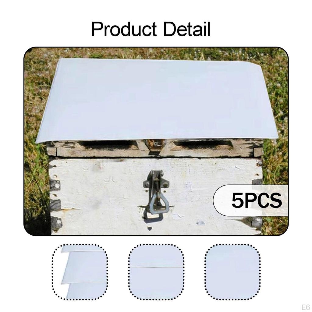 5 Pack Bee Rain Protection 50x60 Cm for Beekeeping