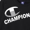 Champion Long Sleeve Crew Neck Sweatshirt with Graphic Logo Size 130 CK-YS003 Print, Schoolboy, Black,