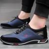 New Men's Lace Up Leather Shoes, Casual Walking Shoes, Fashionable Business Sports Shoes