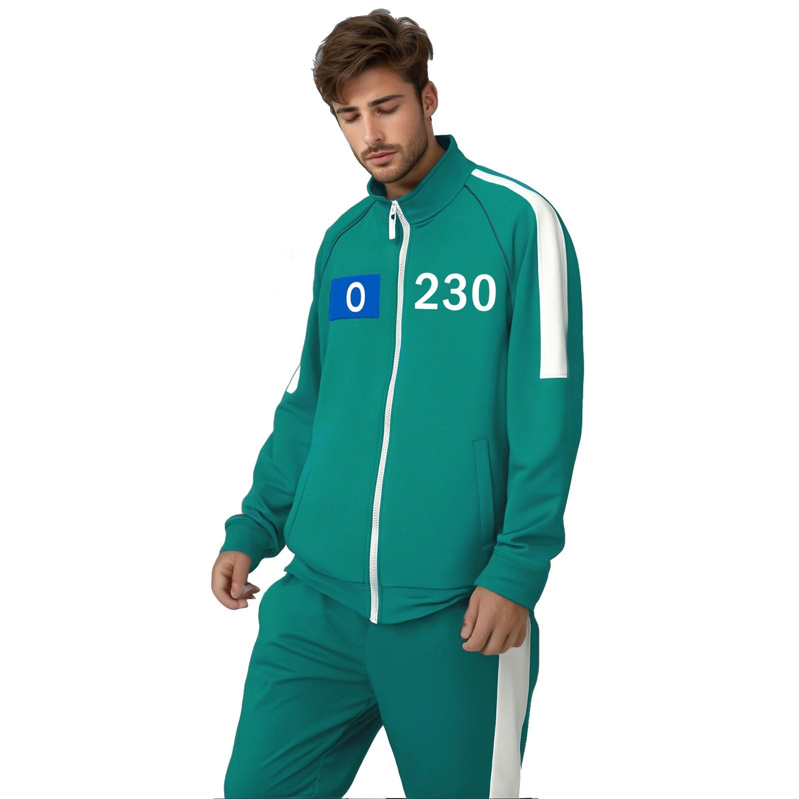 

Взрослые Повседневные Модные Принты Длинные Рукава Молнии Толстовки Топ S красный