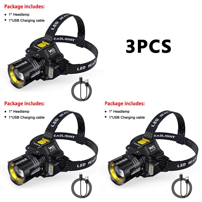 Powerful LED Headlamp Motion Sensor Headlight 18650 Rechargeable COB Head Flashlights High Power Head Lamp Fishing Headlight