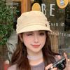 Beret female literary new retro equestrian hat wide brim show face small British painter hat