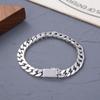 Yuexiang Men's Miami Cuban Link Chain Bracelet - Trendy Fashion with Classic Beads Design