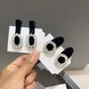 Zircon Heart Rhinestone Velvet Duckbill Clip Girls Hair Clip Korean Style Hairpin Sweet Barrettes