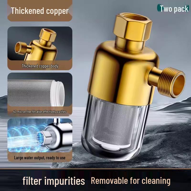 Stainless Steel Pre-Filter Water Heater Descaler for Showers, Faucets, and Toilets