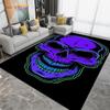 Horror Skull Art Area Rug,Carpets for Living Room Bedroom Decoration, Sofa Chair Cushion Rug,Kitchen Bathroom Non-slip Floor Mat