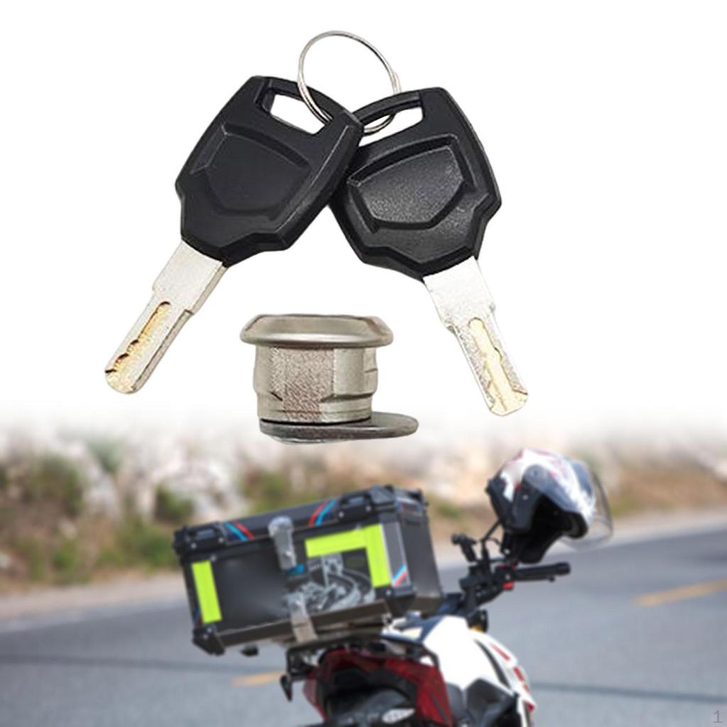 Motorcycle Rear Trunk Lock Cylinder Scooter Fitting Accessories Replacement 20mm Flat
