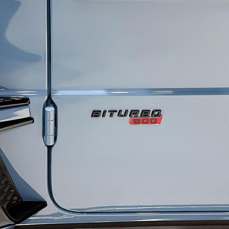 BITURBO 700 800 900 Buchstaben Auto Logo Aufkleber für Brabus 800 900 modifiziertes Zubehör Kotflügel Zieraufkleber