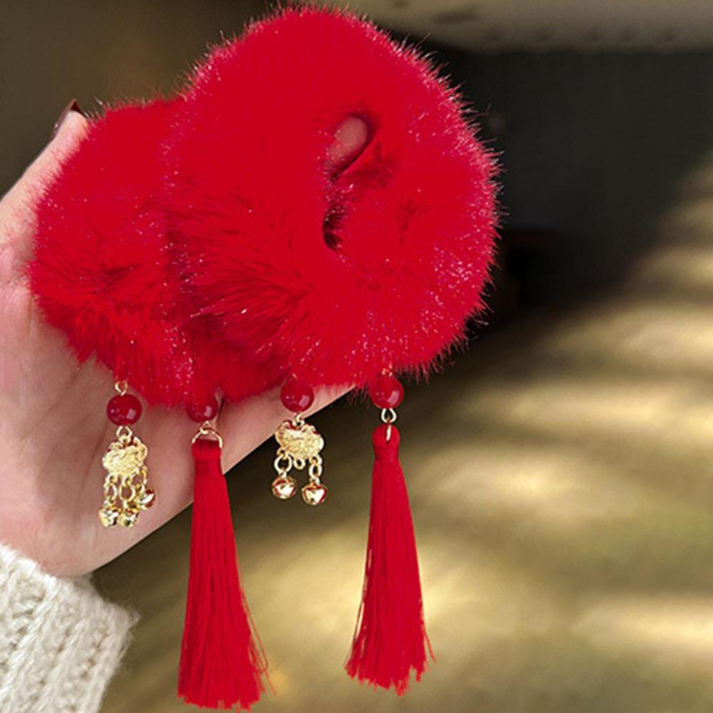 2pcs Ancient Style Chinese Children Hair Band Elastic Girl Hair Ties Girl Headwear  Spring Festival