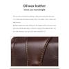 Herren kleine Umhänge-Handytasche aus echtem Leder mit diebstahlsicherem Multifunktionsverschluss