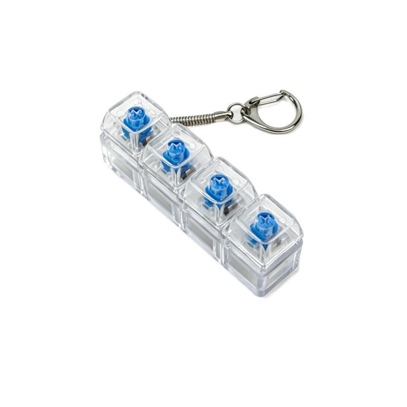 PC3 High Transparency Keycap Keychain: Mechanical Keyboard Decompression Toy