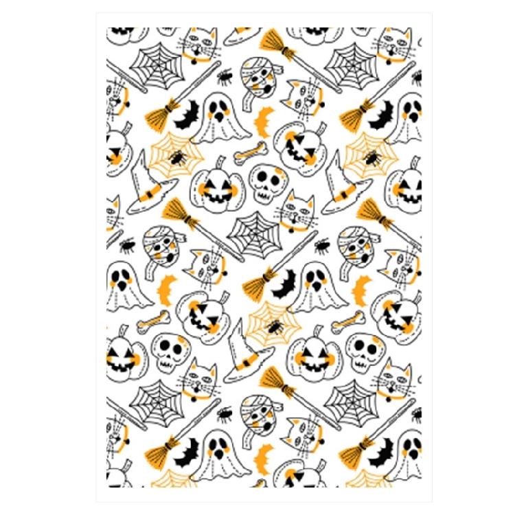 Halloween Water Soluble Stickers, Clay Transfer Paper Water Soluble Clay Transfer Sheet for Clay Earrings Jewelry Making