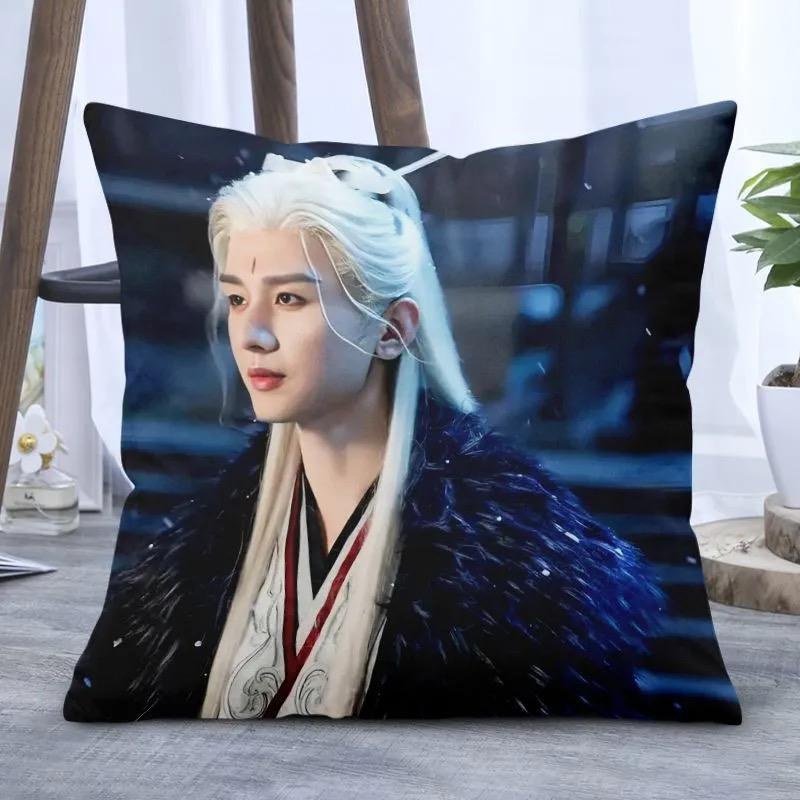 Cheng Yi Dubbelsidigt Tryckt Kuddfodral TV Legenden Resa Xiao Qiushui Li Chenzhou Dramabilder Heminredning Kuddfodral