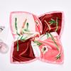 1 Peça Bandana Comissários de Bordo 50x50CM Moda Poliéster Elegante Lenços Quadrados Hijab Femininos