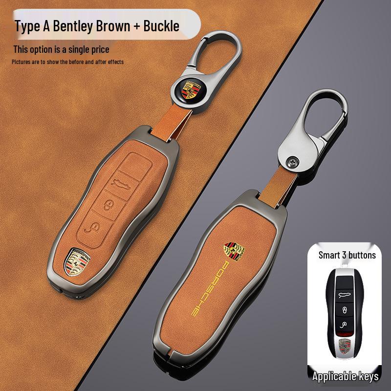 Funda de Carcasa para Llave Porsche para Cayenne, Panamera, Macan, 911, 718, Taycan