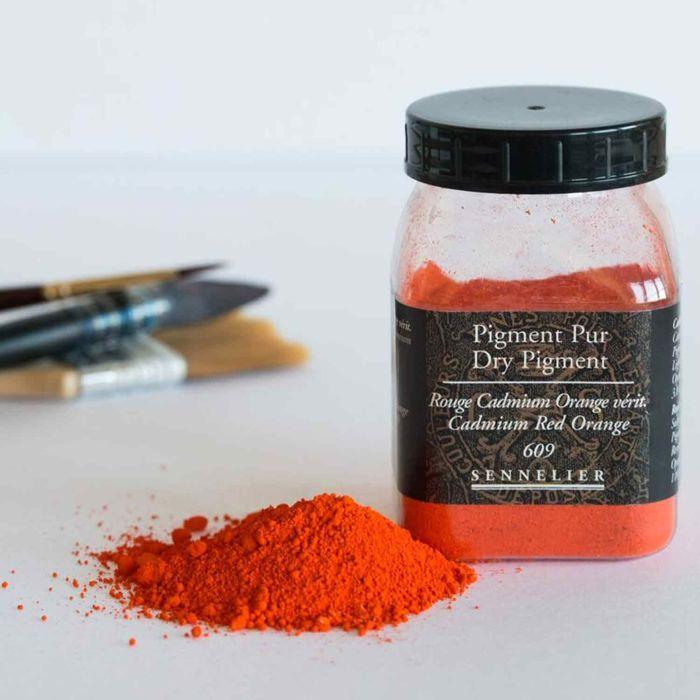 Pigment for Painting - 110g Jar - Cadmium Red Orange True