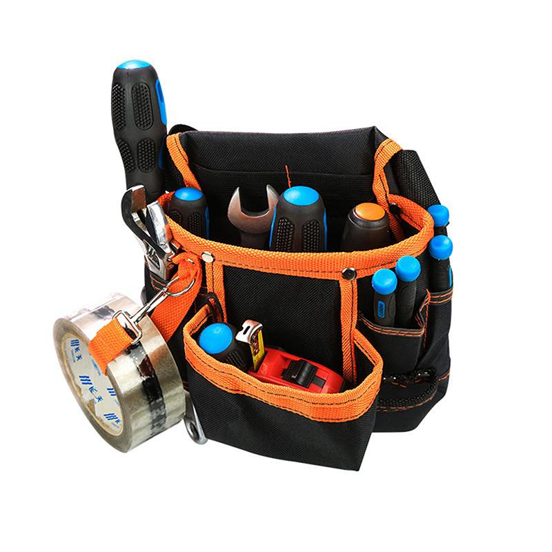 Multi-Pocket Waist Bag For Electrician Carpenter Hardware Multi-Use Tool Bag 600D Oxford Cloth Belt Bag Maintenance Organizer