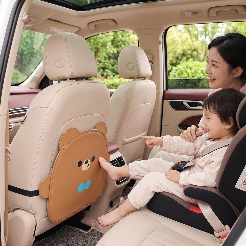 Back Protector Waterproof Car Foot with Padded Leather WearResistant Mat for