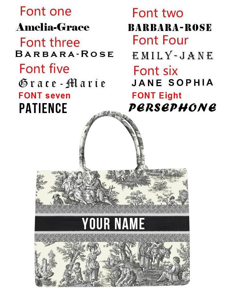 Женская сумочка с персонализированным модным принтом большая вместительная холщовая сумка-тоут с книгой и именем женская сумка через плечо на заказ 42X32X10CM 4949₽
