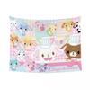 VIKAMA Dreamy Cartoon Fairy Tale Style Tapestry Childrens Room Mother and Baby Room Girls Room Coffee Shop Ins Style Wall Decor