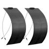 Flexible Solar Panel 50 Watt 12 Volt Monocrystalline Semi-Flexible Bendable 50W 100W Off-Grid Charger Marine RV Cabin Van Car 4