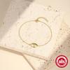 Simple S925 Sterling Silver Daily Wear Octagonal Star Diamond Round Bracelet Women'S Versatile Jewelry