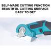 Akkuschere für Teppich Handheld Multifunktionaler Beschneider Rundmesser Tragbare Schneideschere für Stoff