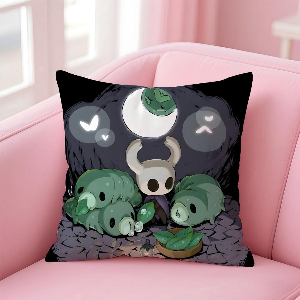 H-Hollow KnightS Cushion Cover Home & Car Multi-Scene Pillow Cover - Reversible, Soft & Durable for Daily Use