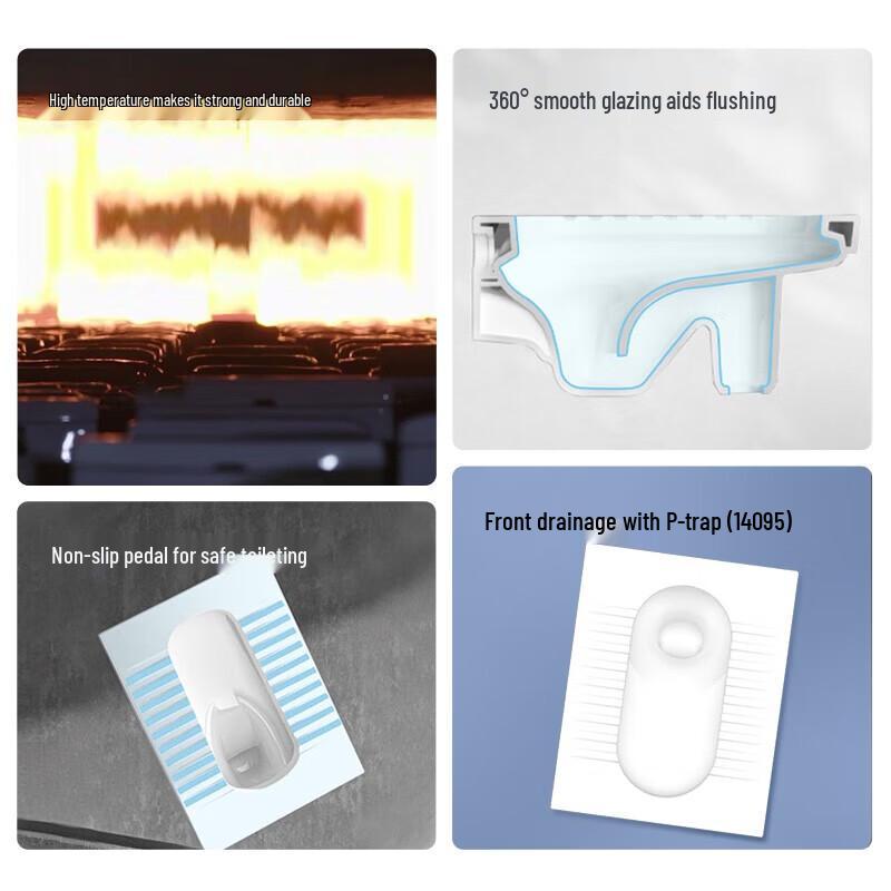 סט אסלת קיר כפולה ושירותים נמוכים JOMOO ושירותים שקטים