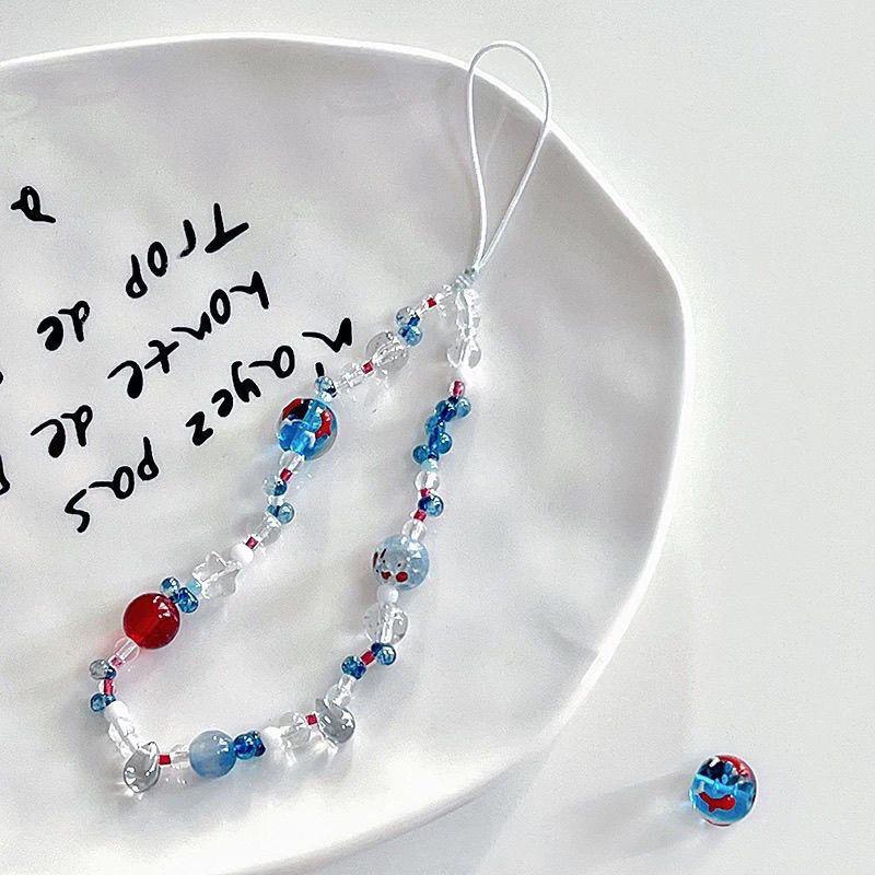 Original New Ins Phone Chain Goldfish Bubble Color-Block Dreamy CCD Camera Chain Pendant Phone Strap for Girls