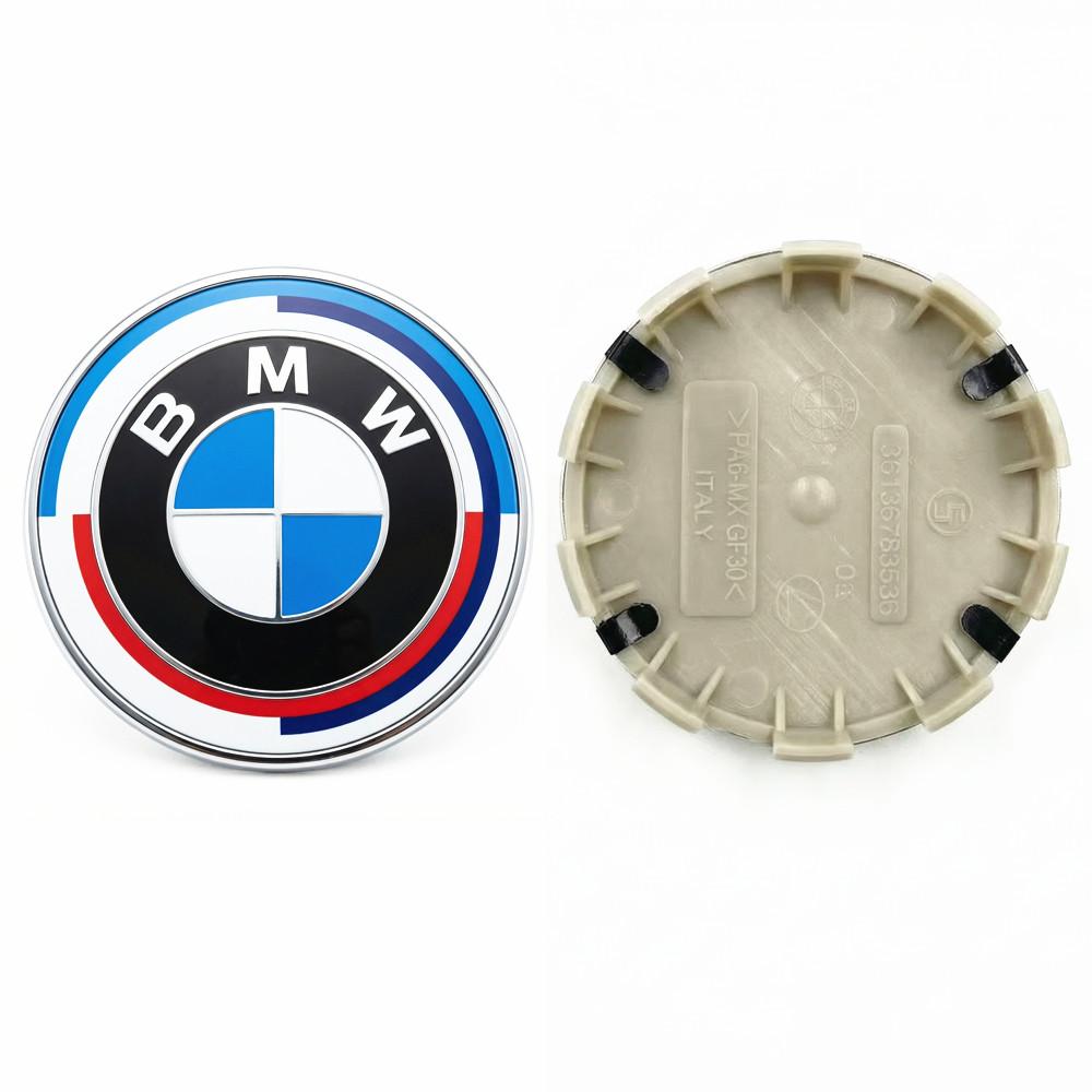 BMW M X1 X3 X5 X6 X7 1 3 4 5 6 7 Series E36 E39 E46 E60 E90 4pcs 68mm 56mm Car Cover Wheel Hub Center Caps Badge Logo Emblem