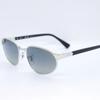 Ray-Ban RB 3777 00371 56, Ray-Ban Oval Metal Sunglasses, Geek Chic Look