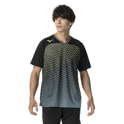 Camisa de Jogo de Ténis de Mesa Curta Tamanho JTTA 82JAB101, Manga, Certificada, Absorção de Humidade, Secagem Rápida, Unissexo, Preto, 2XL,