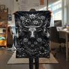 1PC High Mountain Cattle  Print FlAannel Blanket, High quality Comfortable for All Seasons, Home Decor, Warmth and Comfort