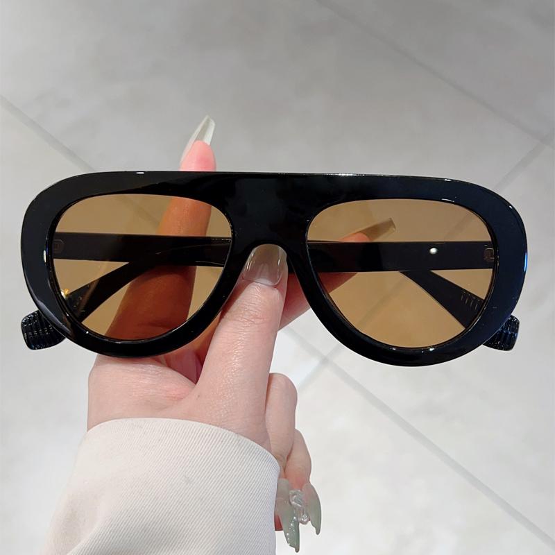 Pilot Sunglasses Men Vintage Candy Color Rim Outdoor Casual Shades Women Retro Stylish Design Anti-UV Decor Sun Glasses