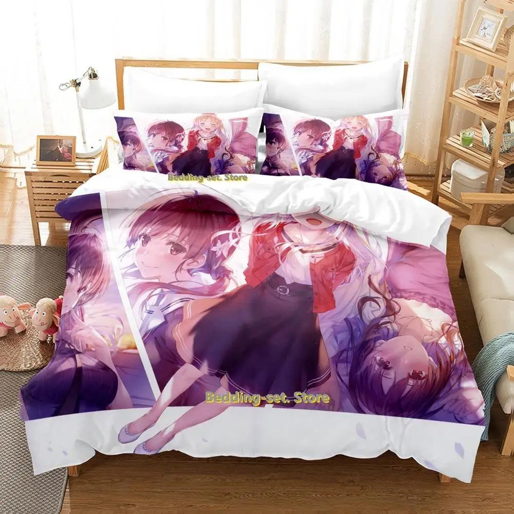 Katou Megumi Bedding Set Single Twin Full Queen King Size Bed Set Adult Kid Bedroom Duvetcover Sets Anime Parure De Lit Bed