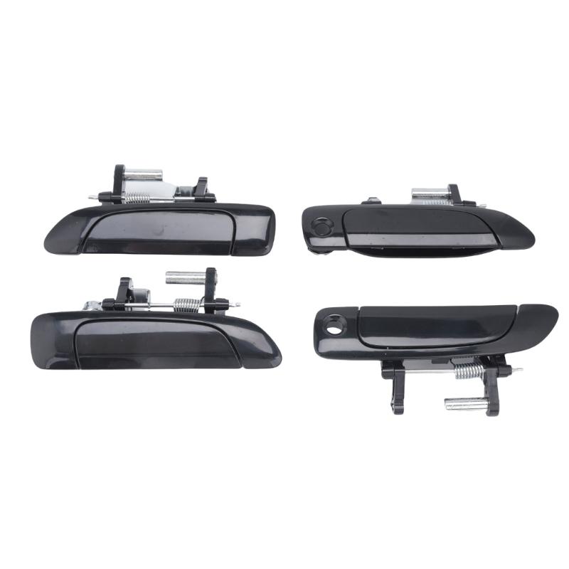 Vehicle Outside Door Handle Set, 4 Plastic and Metal Handles, Part 72640S5A013 for Exterior Door Repair Planning and Replacement Tasks