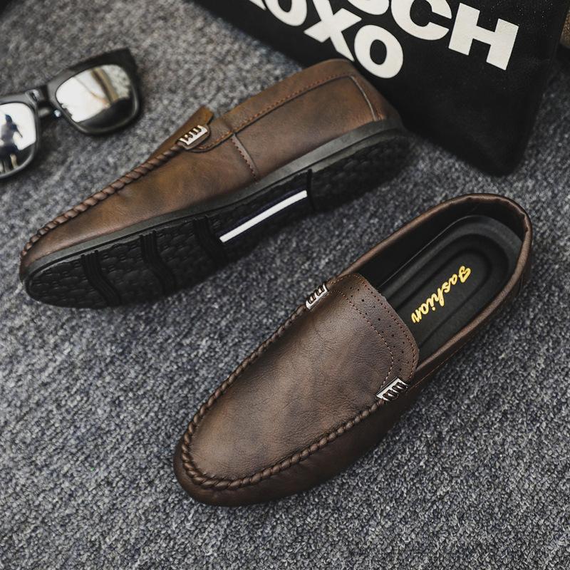 Fashion New Men's Driving Shoes Leather Upscale Men Loafers Slip-on Mocassin Homme Loafer Casual Comfortable Men's Shoes