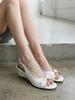 Lucy Crew Open-Toe Pointed Wedge Heel Slingback Sandals Lc573_5Cm