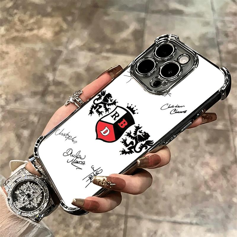 F-Fashion RBD R-Rebelde Plating Phone Case For Iphone 16 17 Pro Max Air 16E 14 15 Plus 12 13 Mini Anti-Fall Airabag Cover