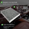 Car Cabin Air Filter, Activated Carbon Automotive Fresh Breeze Air Conditioner F