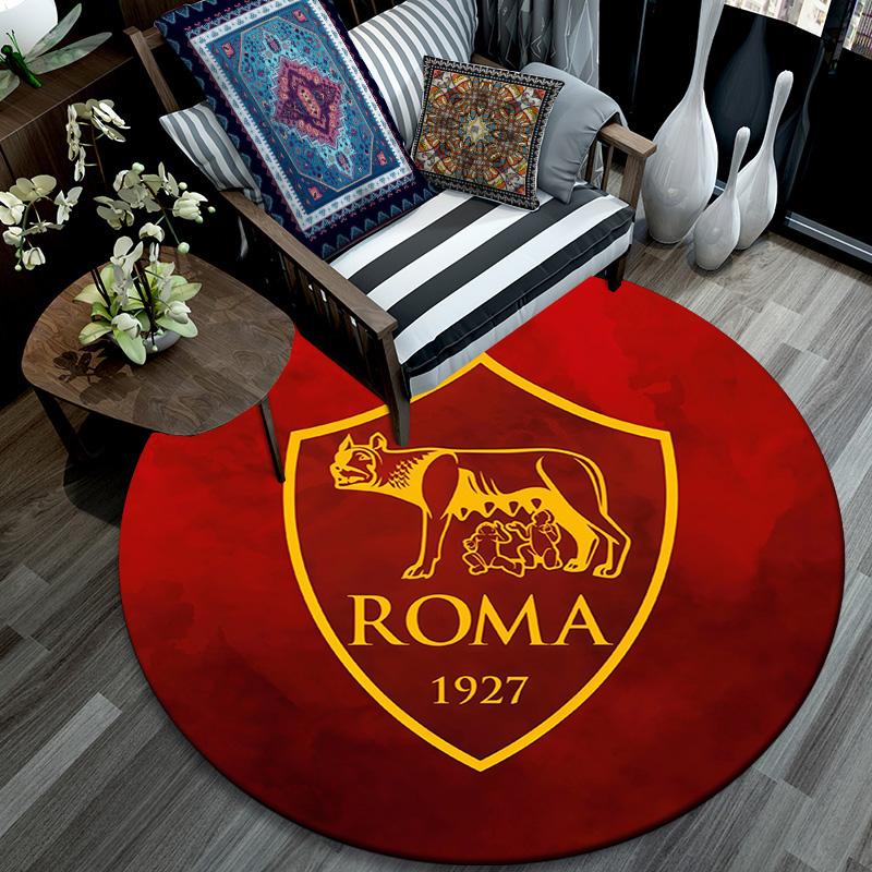 AS Roma Round Area Rug,Carpet Rug for Living Room Bedroom Sofa Playroom Decor,Non-slip Floor Mat