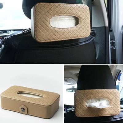 Auto Taschentuchbox Taschentuchbeutel Leder Sitzlehne Taschentuchbox Halter Auto Styling Dekoration Autoinnenraumzubehör