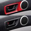 for 12-15 Toyota Tacoma car interior modified carbon fiber front and rear door handle decoration stickers