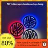 For VW Jetta MK5 Golf 11cm 5D Logo Light LED Rear Badge Light Front Grille For VW POLO MAGOTAN Passat CC Bora Golf Je