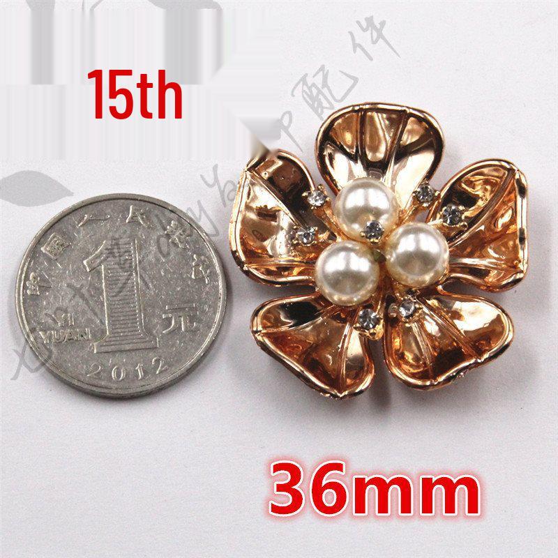 ABS Imitation Pearl Large Flower Center with Three, Four, and Five-Petal Options