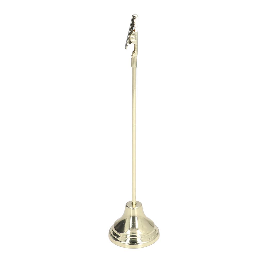 Table Number Holder Sturdy Durable Strong Clips Electroplating Process Stable Place Card Holder for Party Wedding OfficeGold