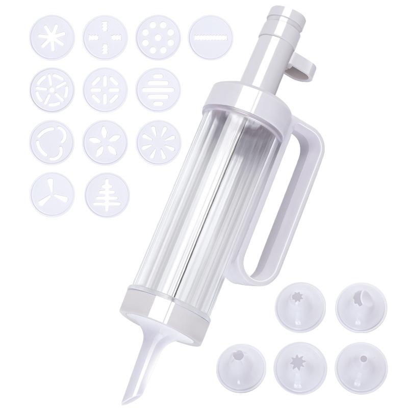 Cookie Gun Christmas Halloween Cookie Abrasives Piping Gun Full Solute Bean Baking Set Piping Nozzle Squeezing Flowers
